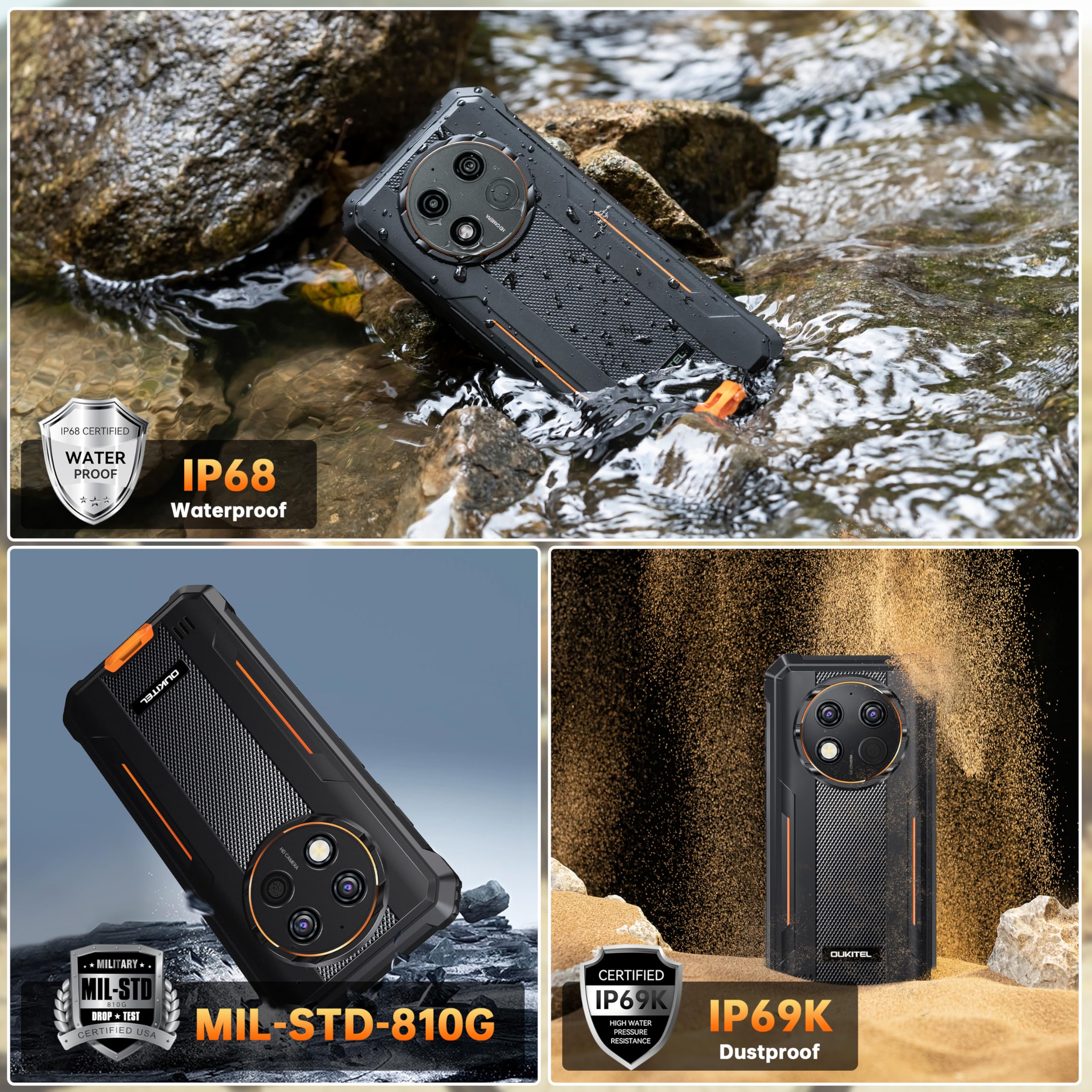Foto 7 | Smartphone Oukitel G1 Rugged Desbloqueado de 24 Gb+256 Gb/1 Tb Android 14 - Venta Internacional