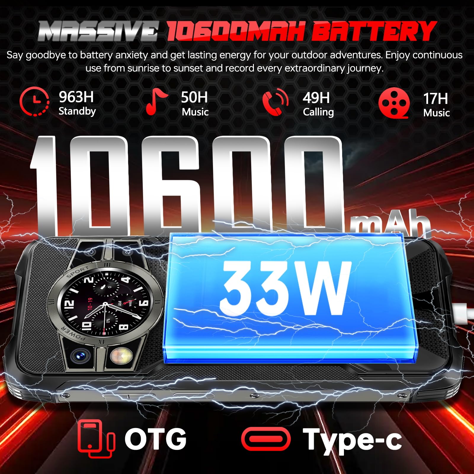 Foto 4 pulgar | Smartphone Cubot King Kong 9 Desbloqueado Android 14 24 Gb+512 Gb - Venta Internacional