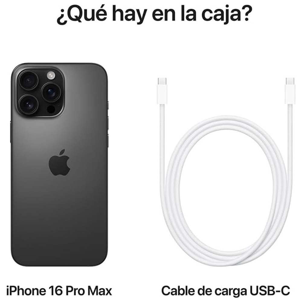 Foto 8 pulgar | Iphone 16 Pro Max 256 Gb Black Oled 6.9'' Desbloquedo Esim