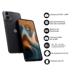 Foto 1 | Motorola Moto G34 8gb Ram 256gb Negro Meteorito