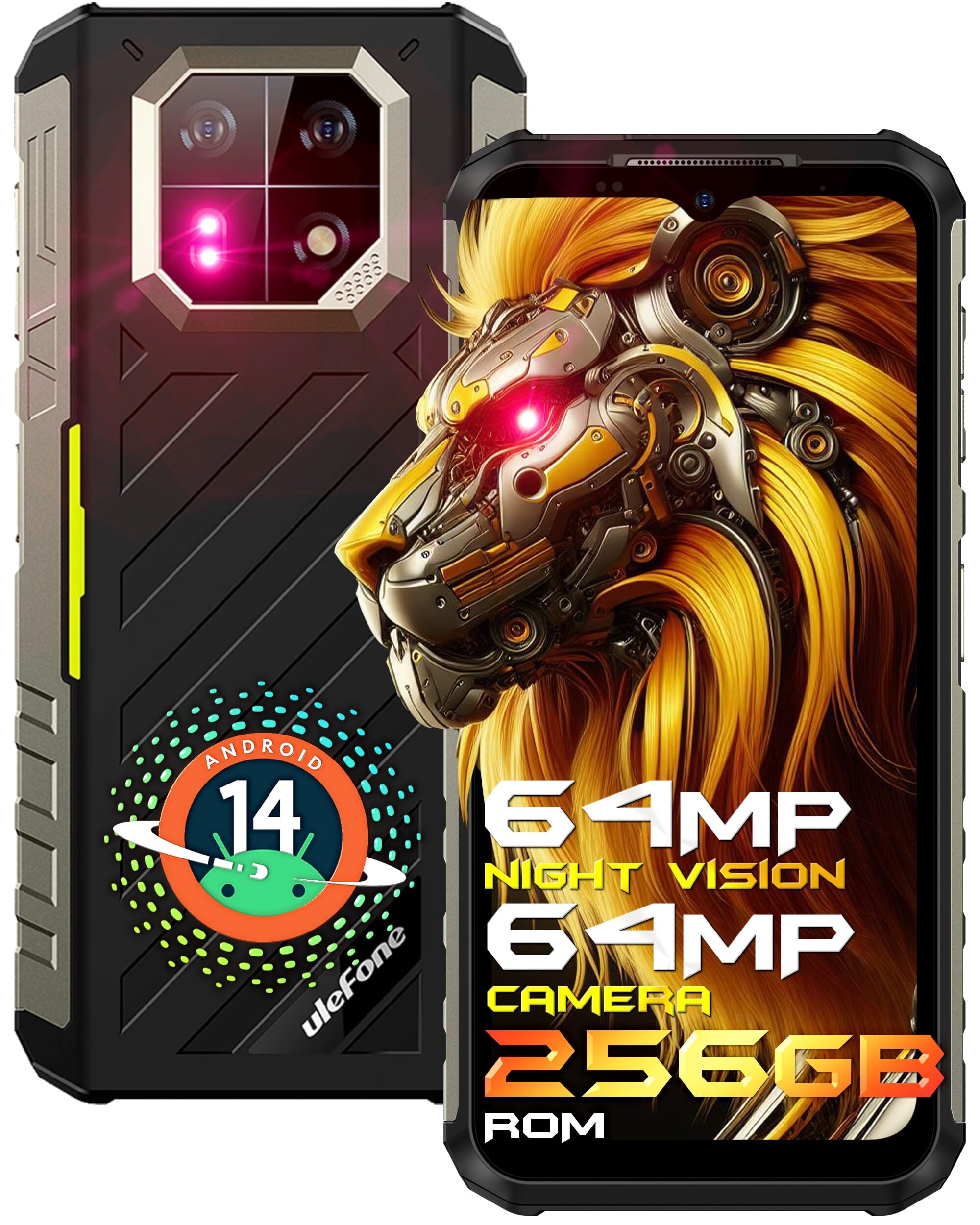 Smartphone Ulefone Armor 22 Android 14 16 Gb+256 Gb 6600 Mah - Venta Internacional.