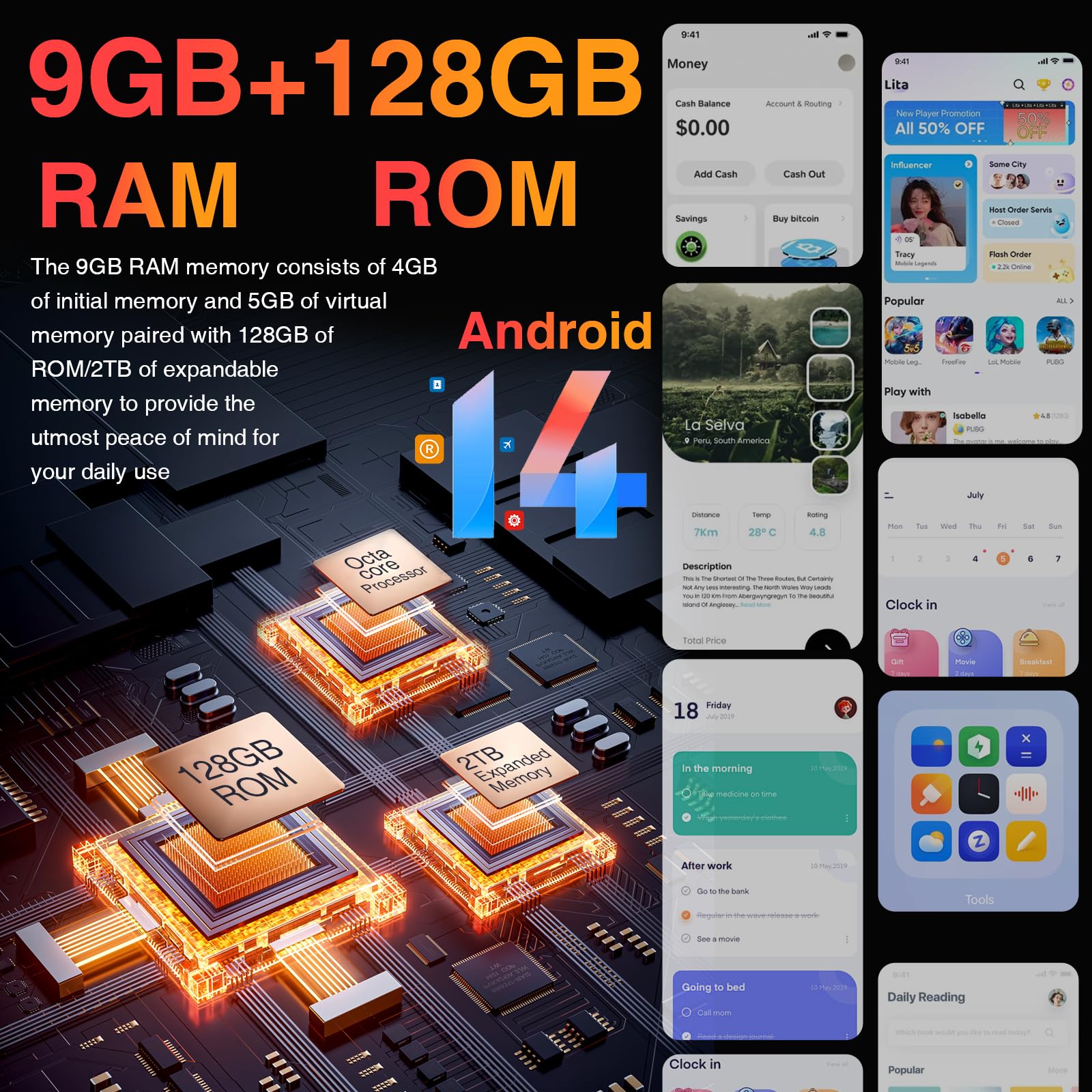 Foto 5 pulgar | Smartphone Robusto Doogee Blade 10 Desbloqueado  14.9 Gb+128 Gb/tf 2 Tb - Venta Internacional