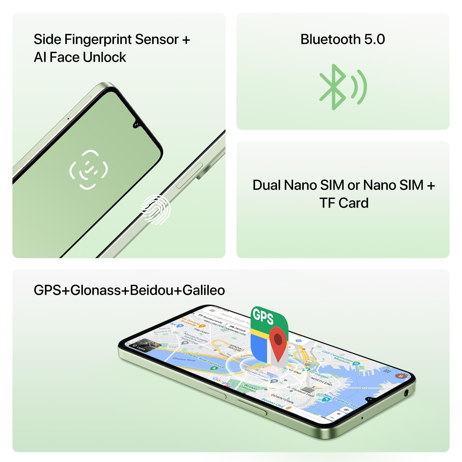 Foto 3 pulgar | Smartphone Umidigi G9T 128 GB/1 TB Android 14 Desbloqueado 4G - Venta Internacional