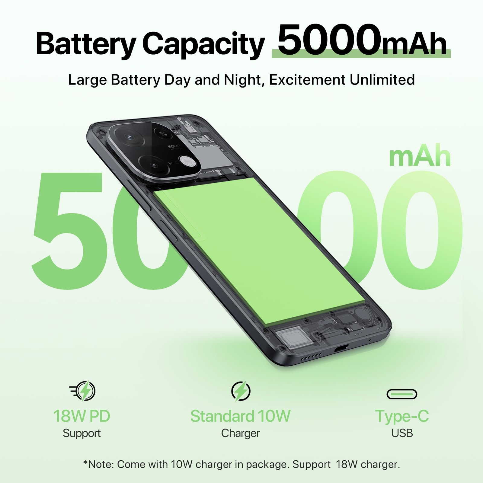 Foto 6 pulgar | Smartphone Umidigi G9C Android 14 12 GB RAM 128 Gb ROM Cámara 50 Mp - Venta Internacional