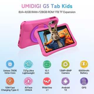Foto 3 | Tablet Umidigi Rosa de 10.1" 4Gb Ram-Venta Internacional