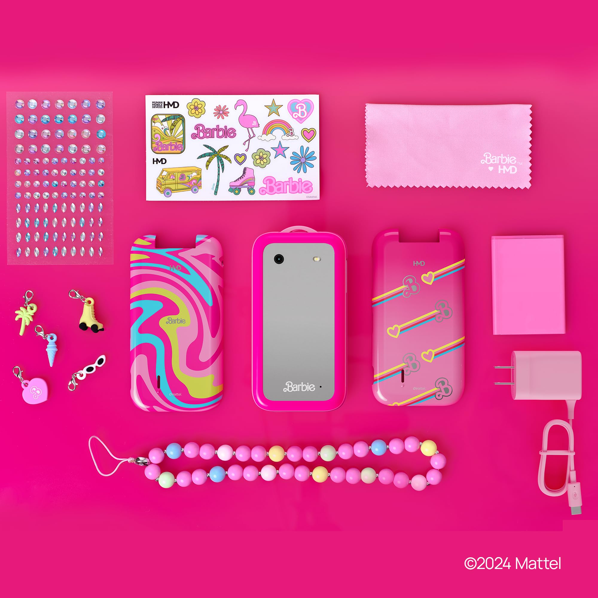 Foto 5 pulgar | Smartphone Hmd Barbie Flip Desbloqueado Kaios Power Pink - Venta Internacional