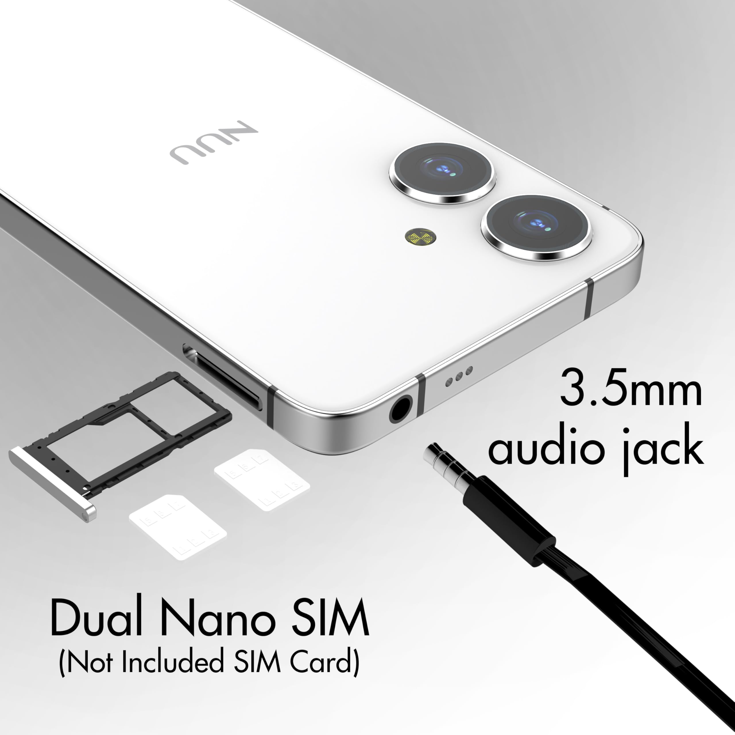 Foto 5 | Teléfono Móvil Nuu N10 De 4 Gb/128 Gb, 6,6 Pulgadas, Android 14 5000 Mah, Blanco - Venta Internacional.