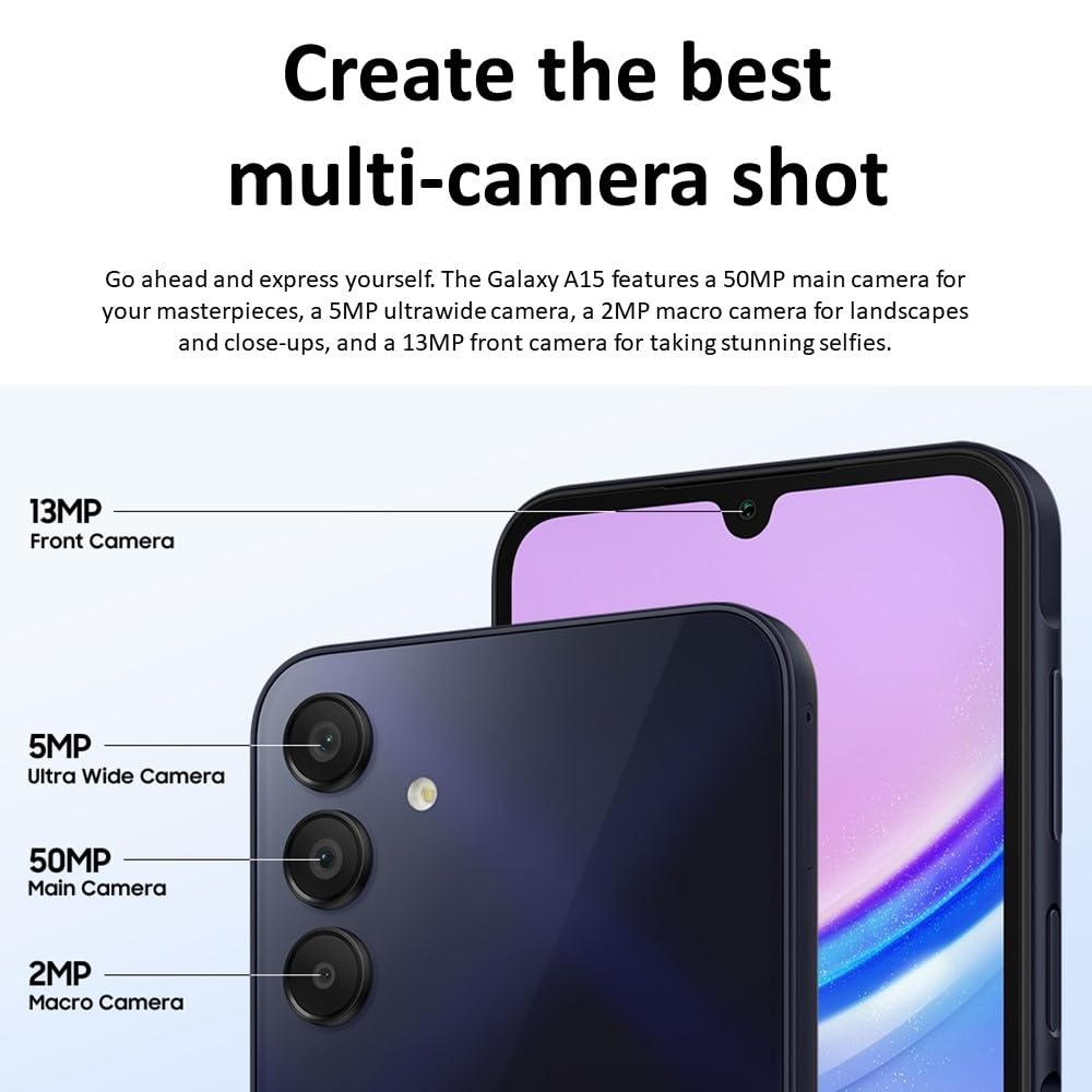 Foto 6 pulgar | Smartphone Samsung Galaxy A15 Sm-155m/dsn de 128 Gb y 6 Gb de Ram - Venta Internacional