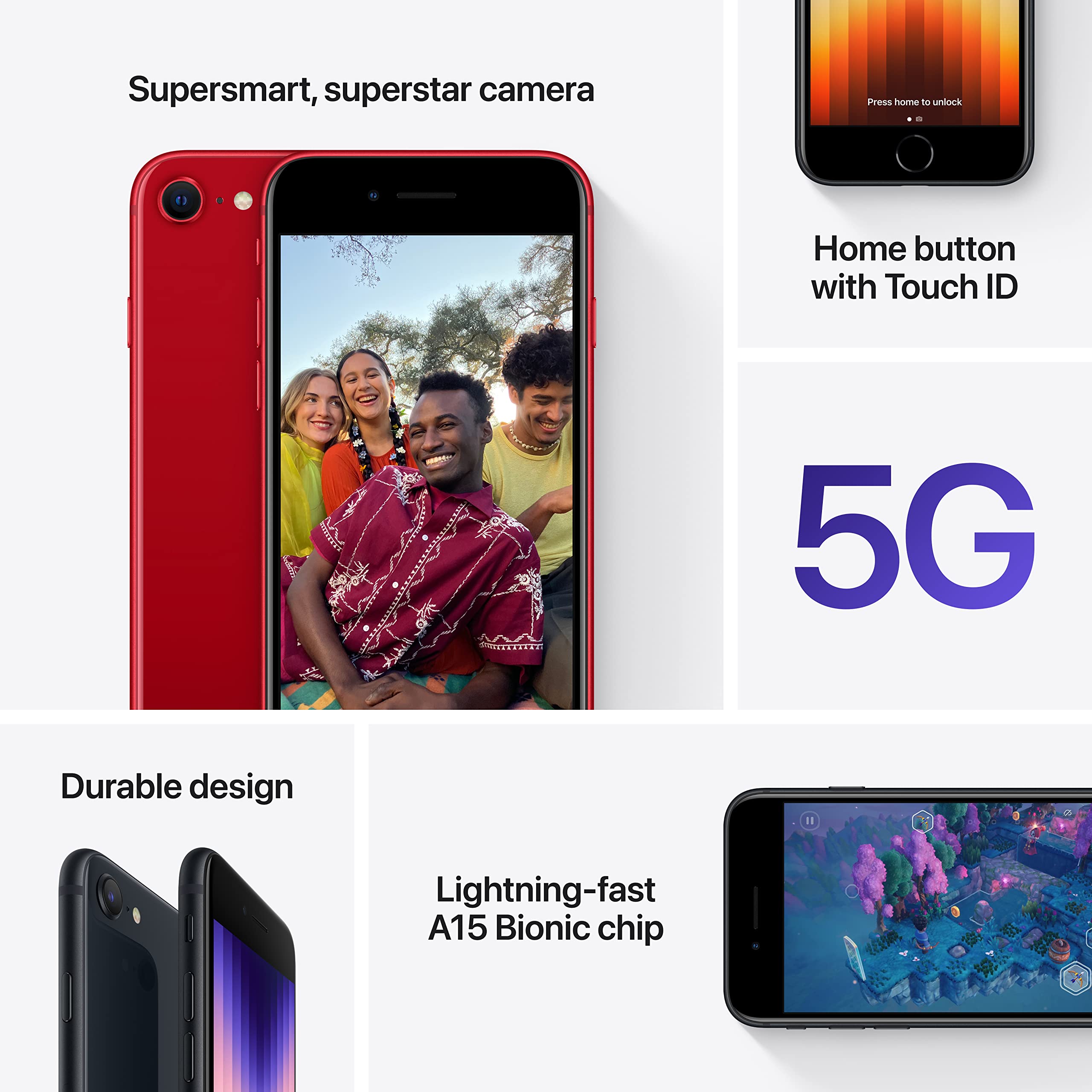 Foto 6 pulgar | Smartphone Apple iPhone Se 2022 de 64 gb Bloqueado - Venta Internacional