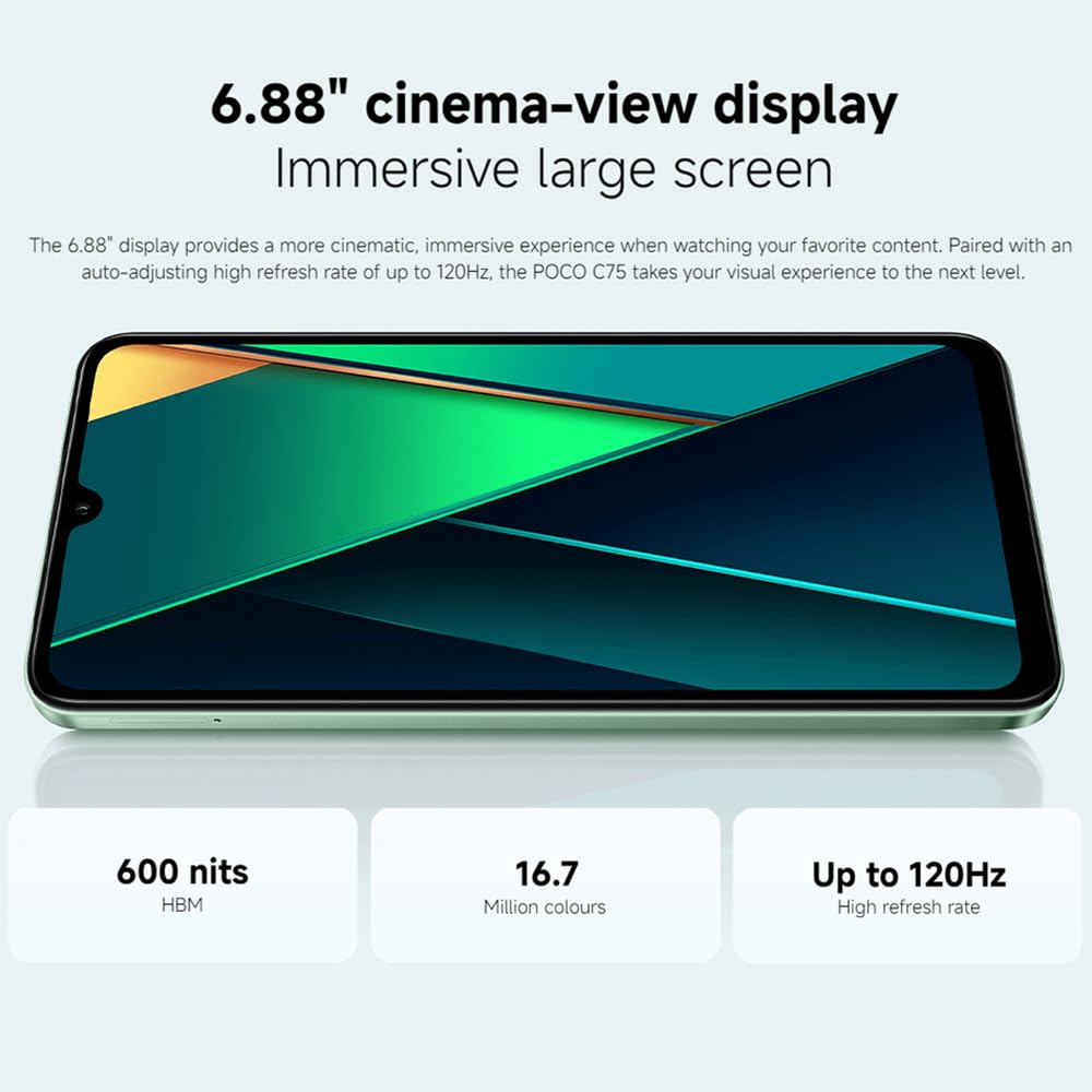 Foto 3 | Smartphone Xiaomi Poco C75 4g Lte Gsm 256gb + 8gb  Verde - Venta Internacional