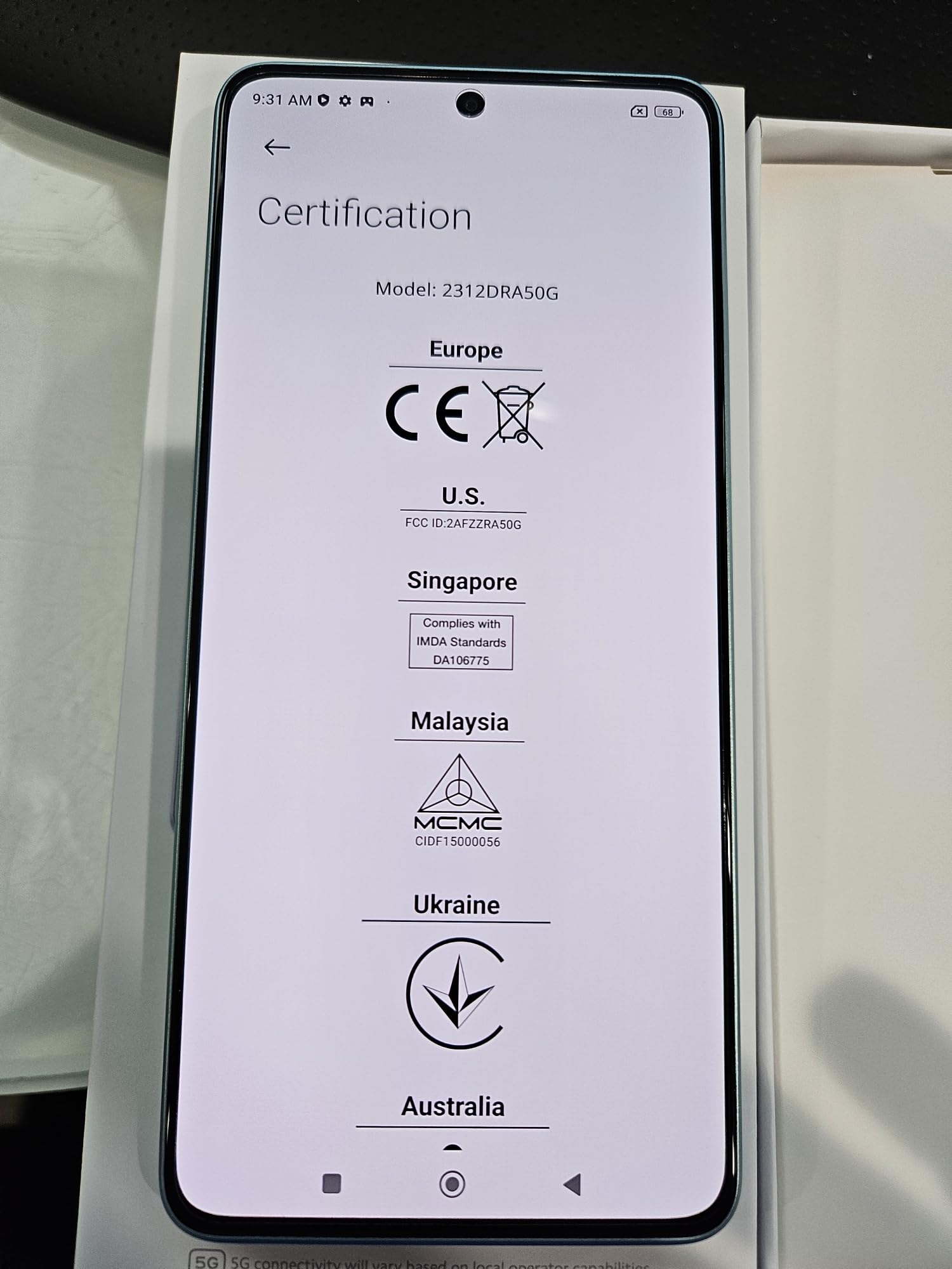 Foto 4 pulgar | Smartphone Xiaomi Redmi Note 13 Pro 5g De 256 Gb + 8 Gb Azul Marino - Venta Internacional