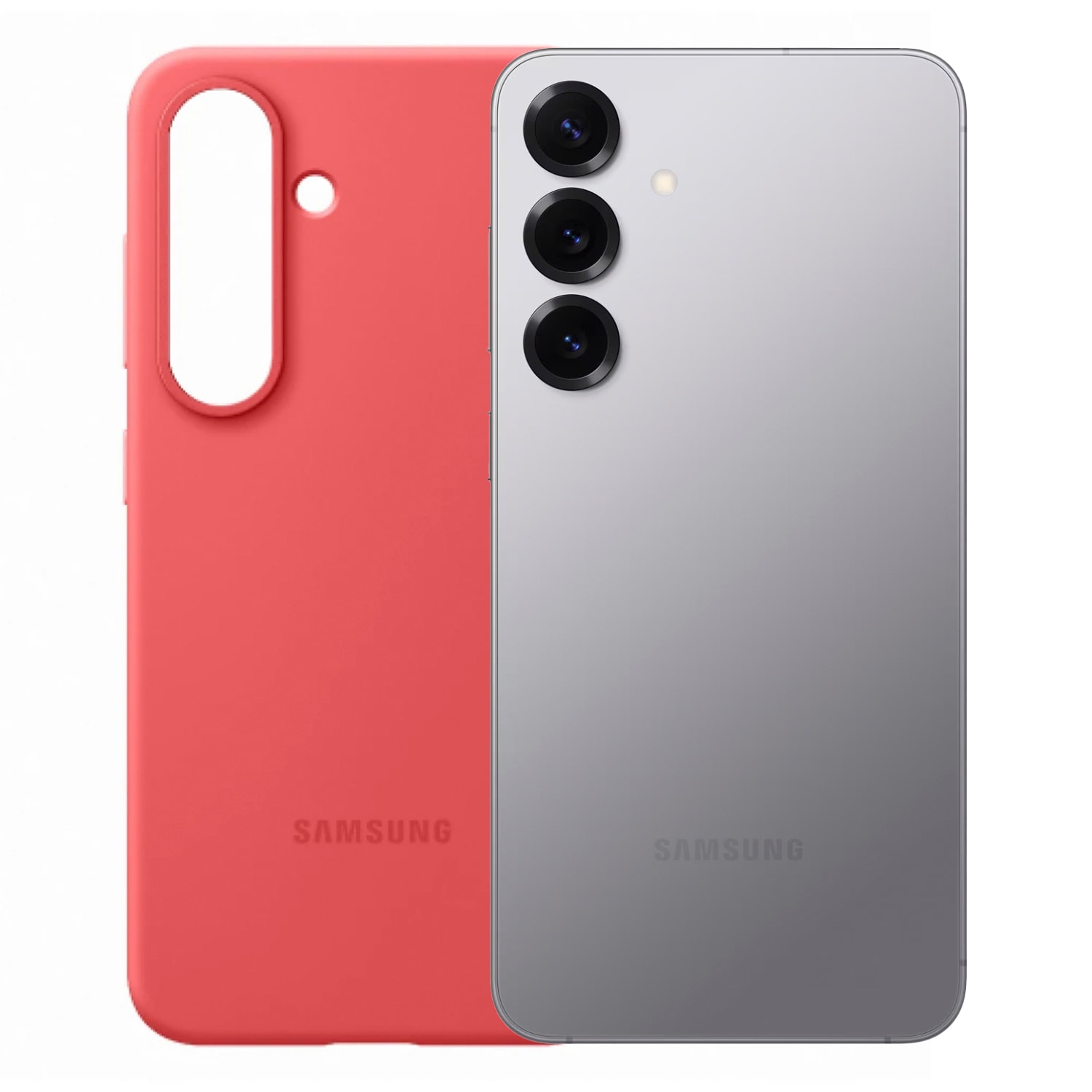 Samsung Galaxy S25+ 12gb 256gb 5g Plata + Silicone Case Rojo $23,999