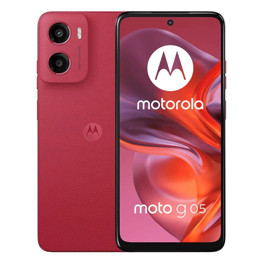 Foto 1 | Celular Motorola Moto G05 128gb 4gb Ram Rojo Desbloqueado
