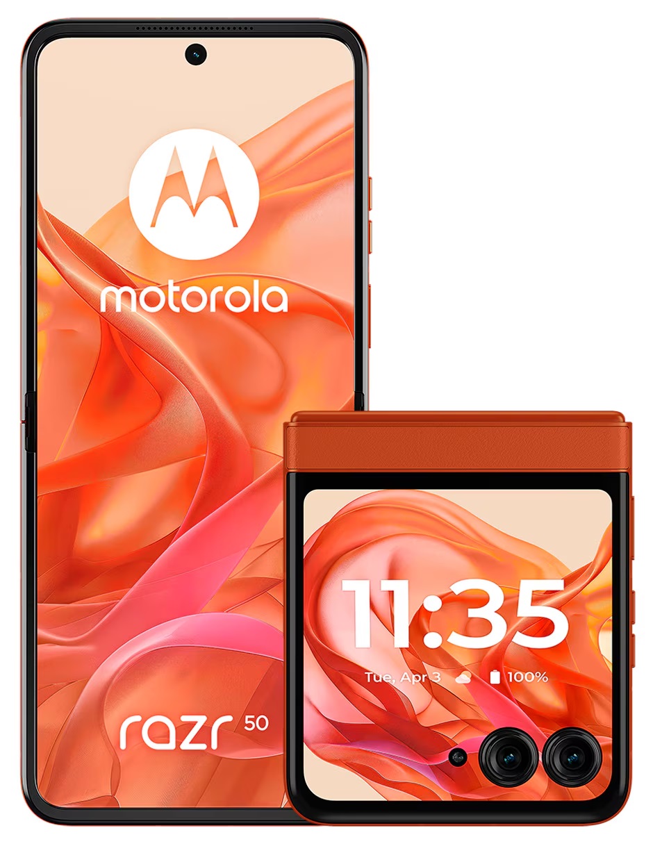 Celular Motorola Desbloqueado Moto Razr 50 5g 256gb 8gb Ram Anaranjado