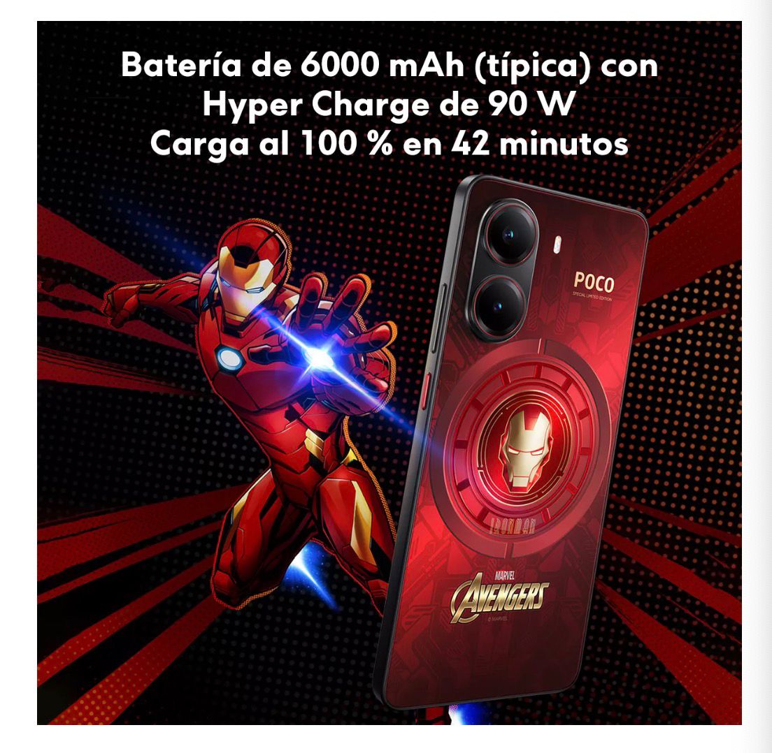 Foto 4 pulgar | Xiaomi Poco X7 Pro 5g Edición Iron Man  12gb 512gb