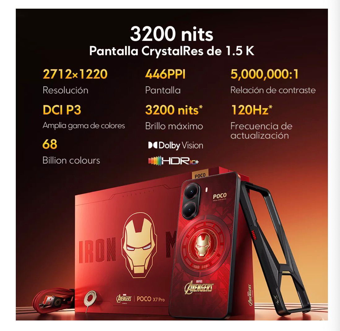 Foto 4 | Xiaomi Poco X7 Pro 5g Edición Iron Man  12gb 512gb