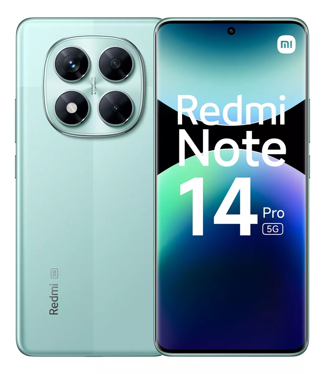 Foto 2 pulgar | Xiaomi Redmi Note 14 Pro 5g 256 Gb Desbloqueado Verde 8gb Ram