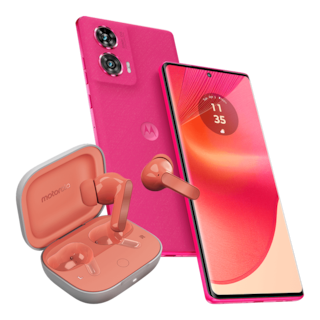 Foto 1 | Smartphone Motorola Edge 50 Fusion 5G Dual Sim + Motobuds 8GB + 256GB Nuevo Liberado Rosa Fragola