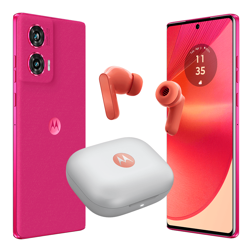 Foto 3 pulgar | Smartphone Motorola Edge 50 Fusion 5G Dual Sim + Motobuds 8GB + 256GB Nuevo Liberado Rosa Fragola