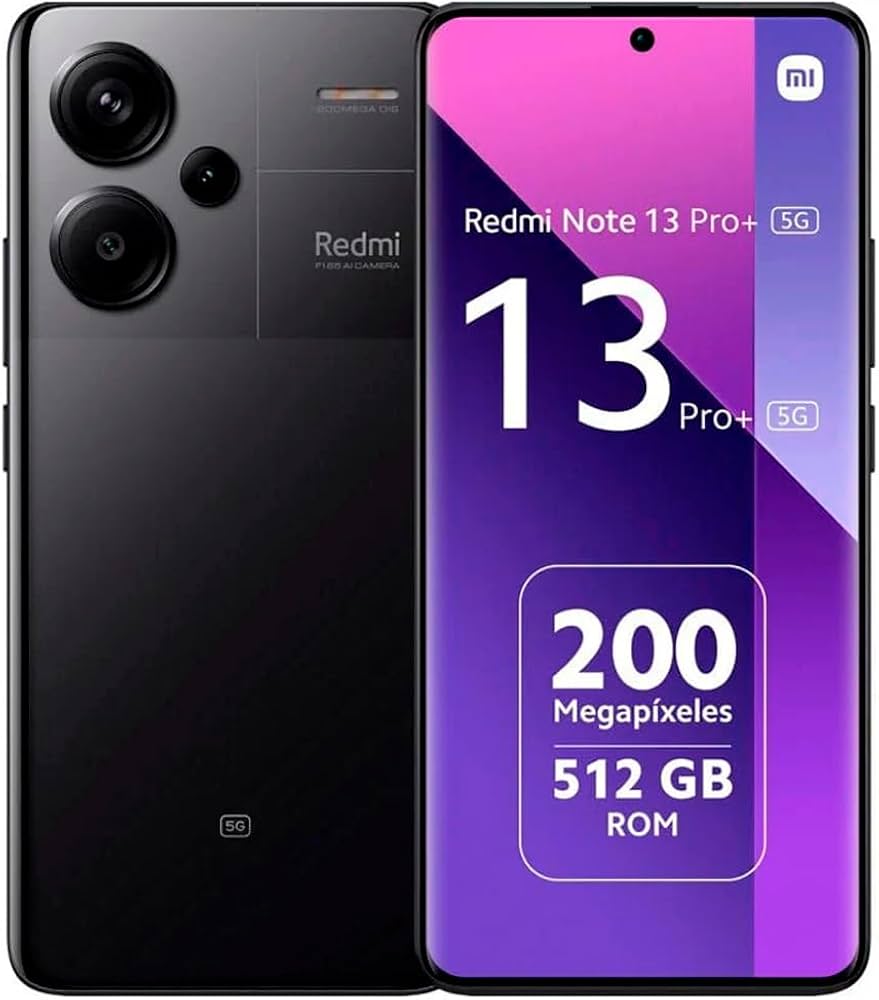 Foto 2 pulgar | Smartphone Xiaomi Redmi Note 13 Pro Plus Dual Sim 5g 512gb 12 RAM Liberado Negro