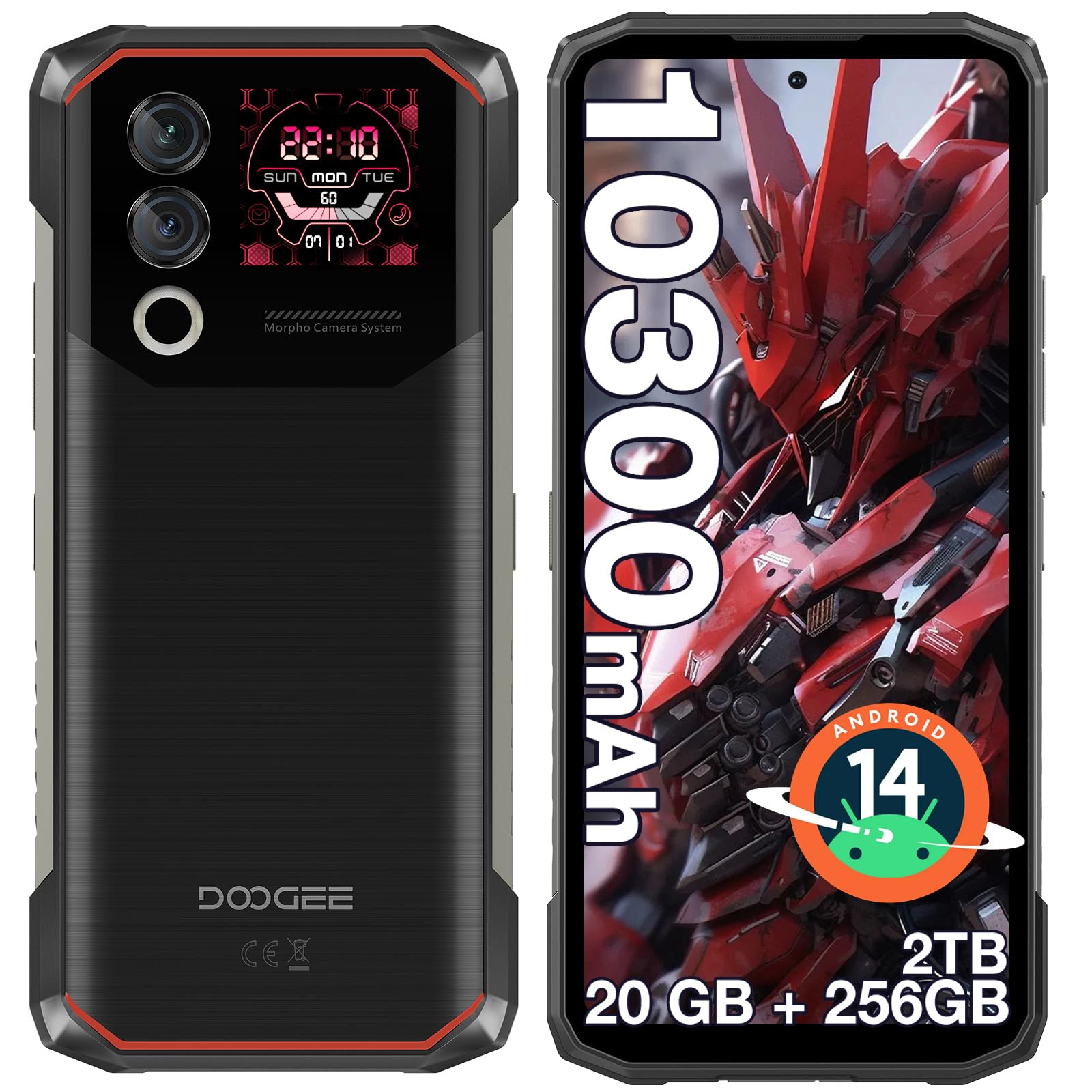 Smartphone Doogee Blade 10 Max Rugged De 6,56 Pulgadas, 20 Gb+256 Gb/2 Tb - Venta Internacional.