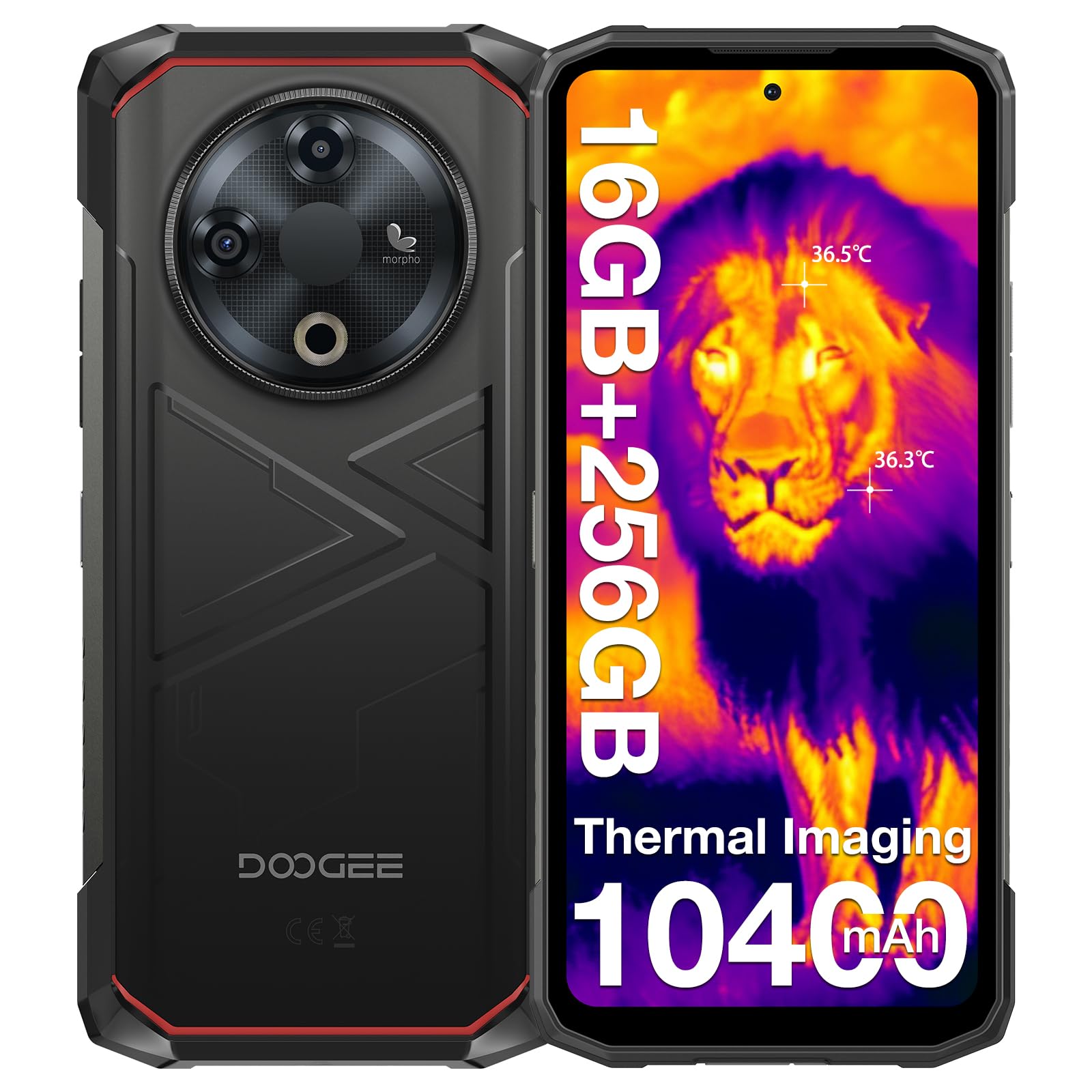 Foto 2 pulgar | Cámara Térmica Robusta Para Smartphone Doogee Fire 6 De 16 Gb+256 Gb - Venta Internacional.