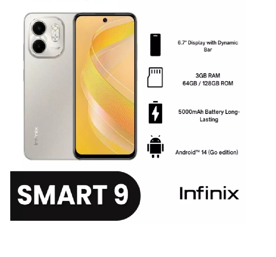 Foto 3 pulgar | Smartphone Infinix Smart 9 (3+3) Gb 128 Gb 4g Gris Gamer