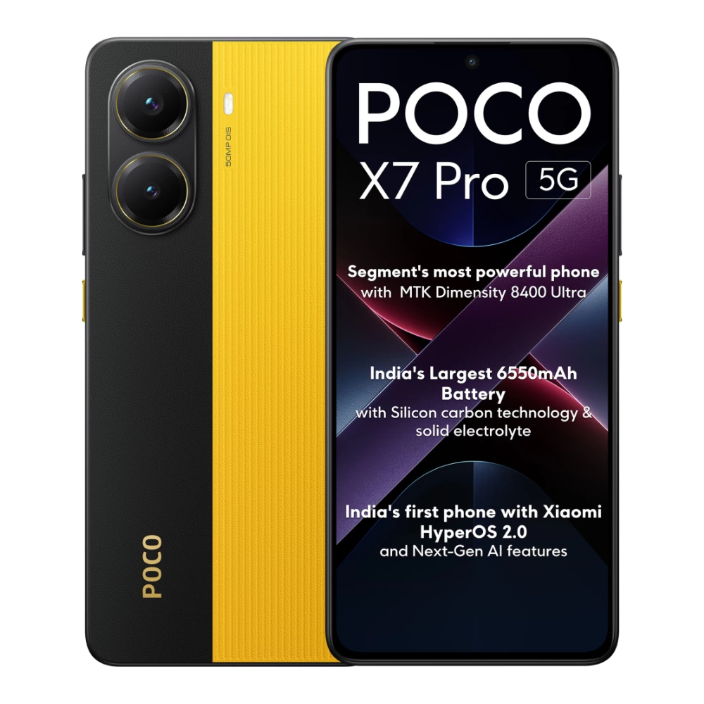 Foto 1 | Xiaomi Poco X7 Pro 5g 256gb 12gb Ram Amarillo Desbloqueado