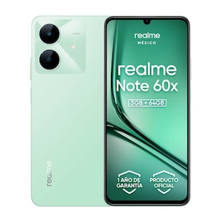Foto 1 | Realme Note 60x Desbloqueado 3gb 64gb Dual Sim Ip54 5000mah 6.74'' 90hz 8mp Octa-core 1.8ghz Verde