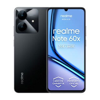 Foto 1 | Realme Note 60x Desbloqueado 3gb 64gb Dual Sim Ip54 5000mah 6.74'' 90hz 8mp Octa-core 1.8ghz Negro