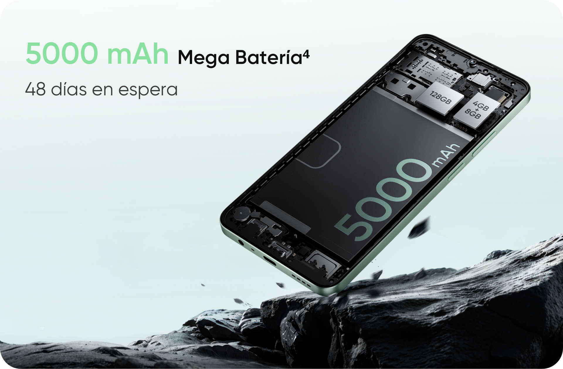 Foto 6 pulgar | Realme Note 60x Desbloqueado 3gb 64gb Dual Sim Ip54 5000mah 6.74'' 90hz 8mp Octa-core 1.8ghz Negro