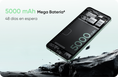 Foto 5 | Realme Note 60x Desbloqueado 3gb 64gb Dual Sim Ip54 5000mah 6.74'' 90hz 8mp Octa-core 1.8ghz Negro