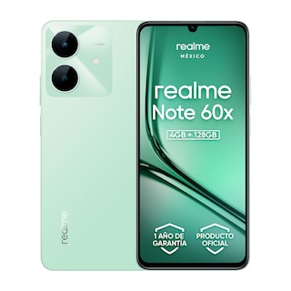 Foto 1 | Realme Note 60x Desbloqueado 4gb 128gb Dual Sim Ip54 5000mah 6.74'' 90hz 8mp Octa-core 1.8ghz Verde