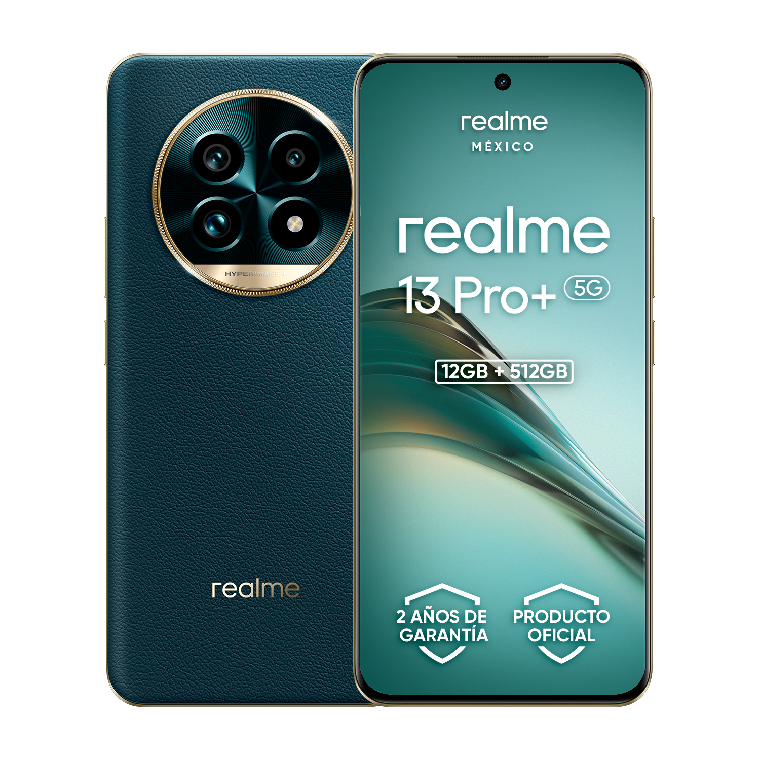 Foto 2 pulgar | Realme 13 Pro+ Desbloqueado 12gb 512gb Dual Sim Ip65 5200mah 6.7'' Amoled 120hz 50mp Snapdragon 7s Gen 2 Verde