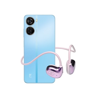 Foto 2 | Celular Zte Axon 40 Lite 4/128gb Azul Telcel+ Audífonos Ac01