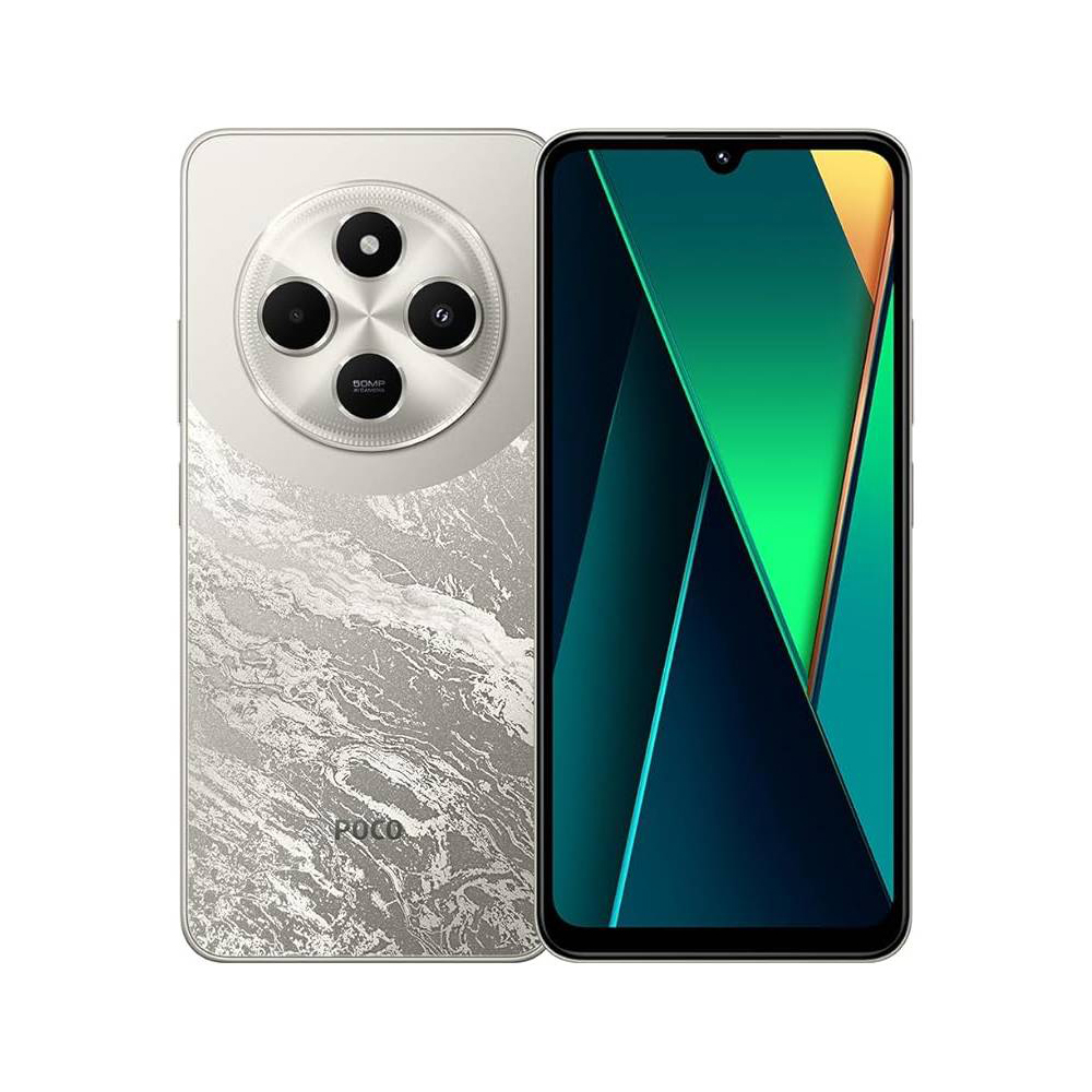 Smartphone Duo Poco C75 8/256GB Dorado Dual Sim 3 Cámaras Principales 13MP Desbloqueo Huella 5160mAh