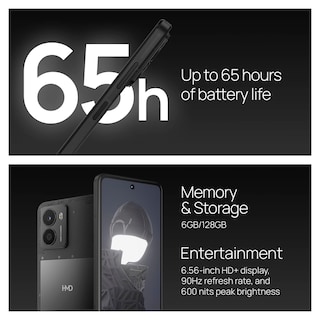 Foto 4 | Smartphone HMD Fusion Desbloqueado Android 14 6 GB/128 GB Negro - Venta Internacional