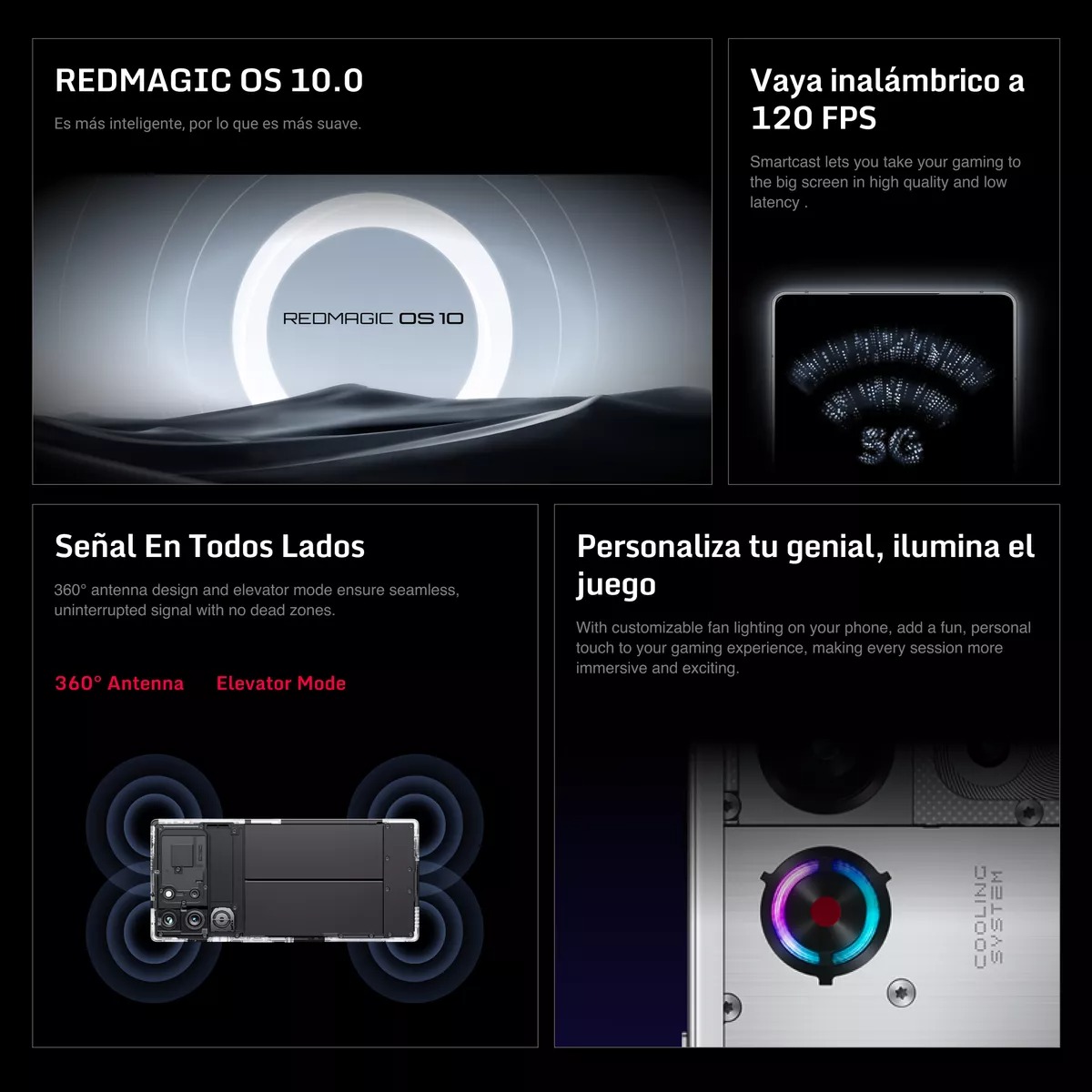 Foto 3 | Smartphone Redmagic 10 Pro 12 Gb Ram 256 Gb Rom