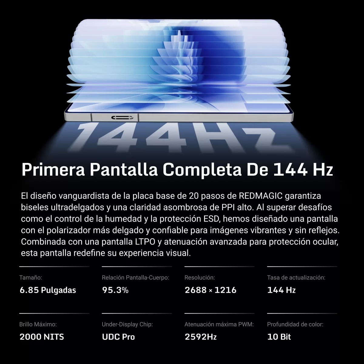 Foto 5 pulgar | Smartphone Redmagic 10 Pro 12 Gb Ram 256 Gb Rom