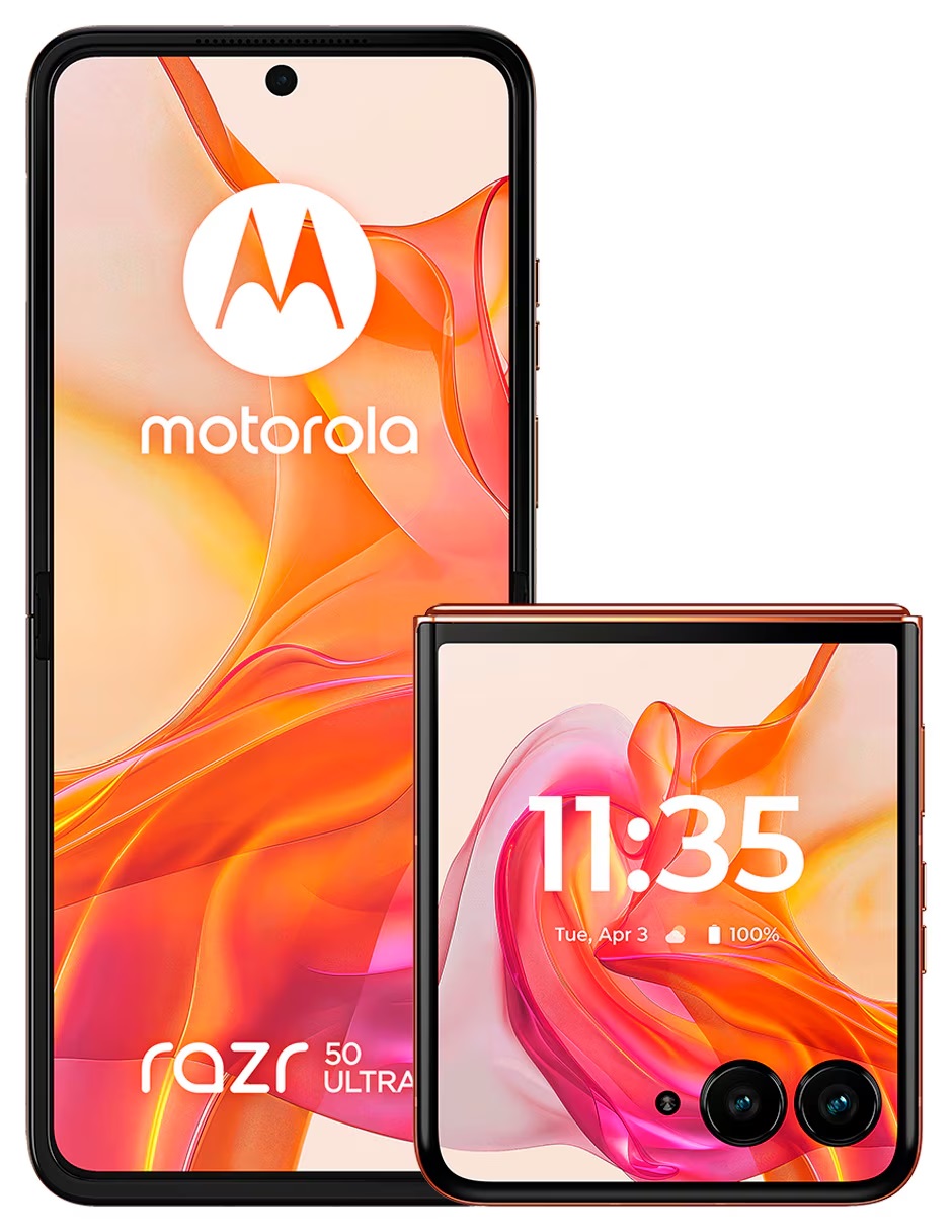 Celular Motorola Desbloqueado Moto Razr 50 Ultra 5g 512 Gb 12 Gb Peach Fuzz