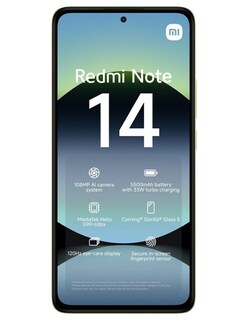 Foto 2 | Celular Xiaomi Redmi Note 14 8gb Ram 256gb Verde Limón Desbloqueado