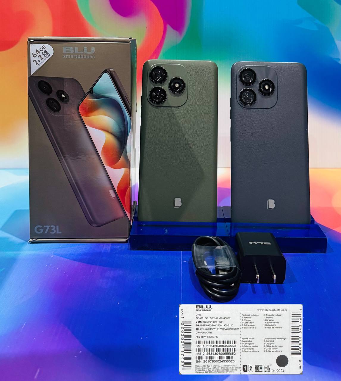 Foto 3 pulgar | Blu G73l (2+2) Gb 64 Gb 4g Gris