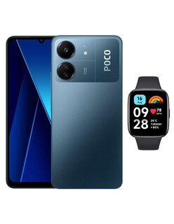 Foto 1 | Bundle Smartphone Poco C65 256GB Xiaomi Azul con Redmi Watch 3 Active