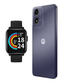 Foto 3 | Bundle Smartphone Moto G04 128gb Rom Motorola Negro Incluye Audífonos 1more Neo. Smartband 1more E-joy Se