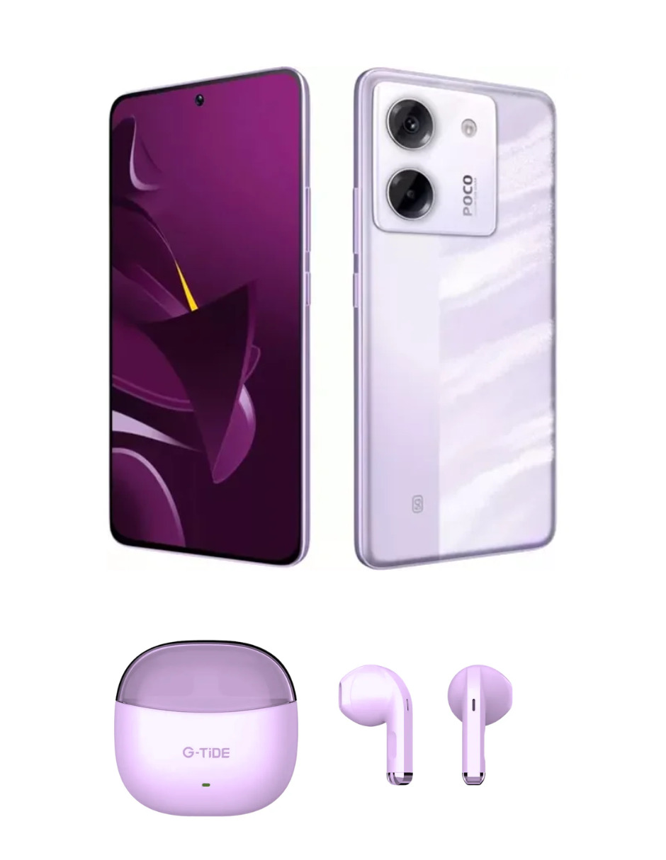 Foto 5 pulgar | Bundle Smartphone Xiaomi Poco M7 Pro 5g 256gb Rom Incluye Audífonos G-tide L21 y Smartwatch Bossney Rosa