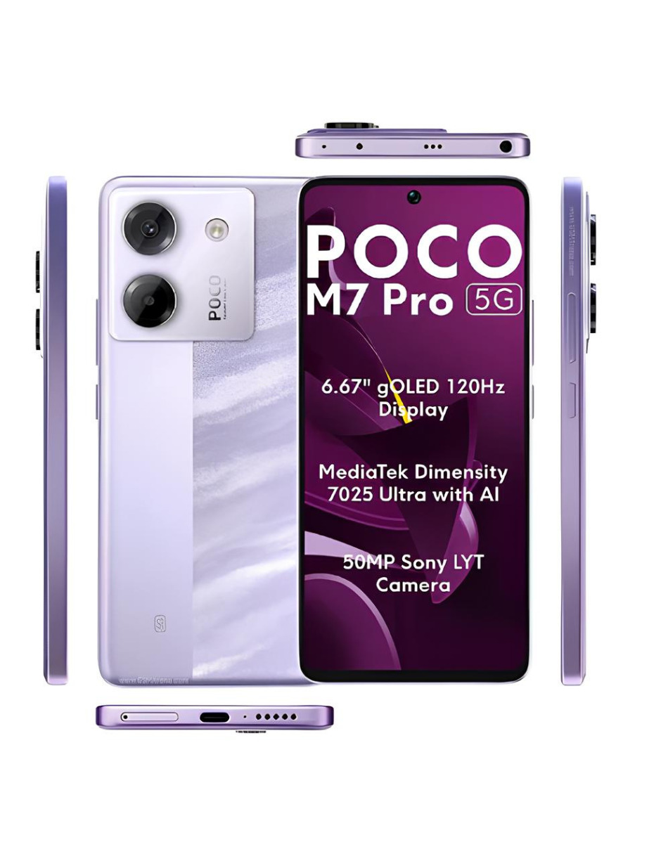Foto 6 pulgar | Bundle Smartphone Xiaomi Poco M7 Pro 5g 256gb Rom Incluye Audífonos G-tide L21 y Smartwatch Bossney Rosa