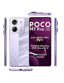 Foto 5 | Bundle Smartphone Xiaomi Poco M7 Pro 5g 256gb Rom Incluye Audífonos G-tide L21 y Smartwatch Bossney Rosa