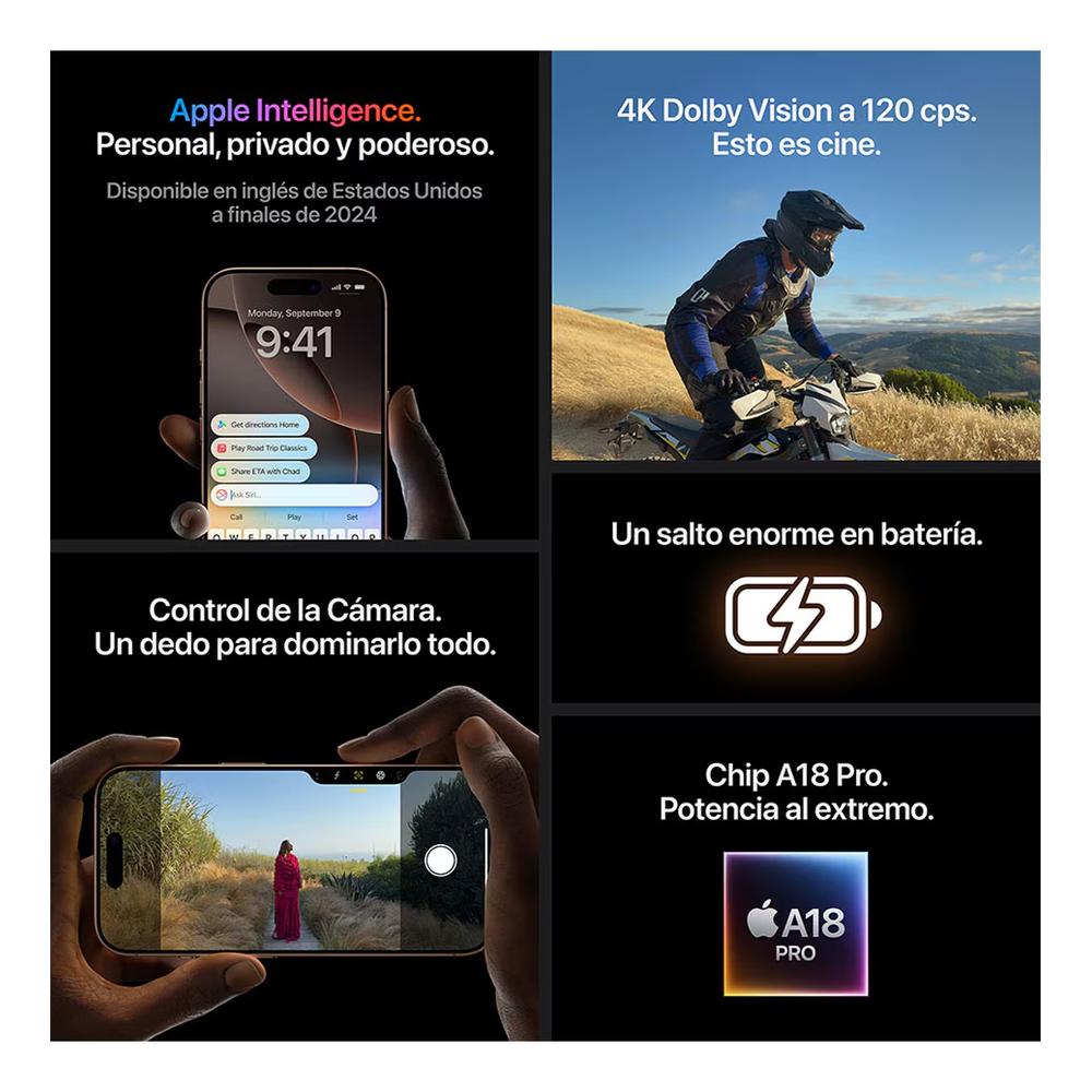 Foto 5 pulgar | iPhone 16 Pro Desbloqueado 128 Gb Titanio Natural Nuevo