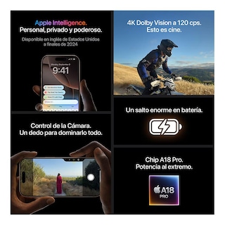 Foto 4 | iPhone 16 Pro Desbloqueado 128 Gb Titanio Natural Nuevo