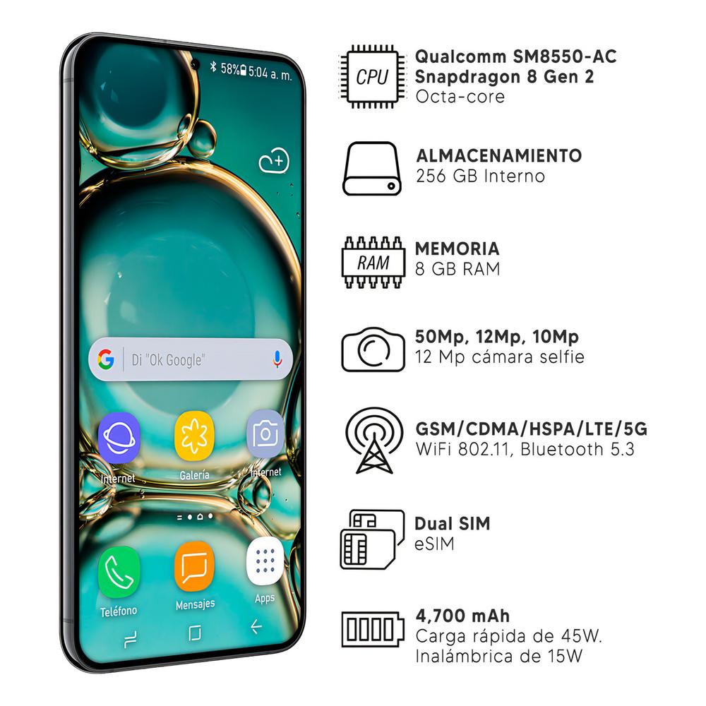 Foto 3 pulgar | Samsung Galaxy S23 Plus 8 GB 256 GB 5G Phantom Black